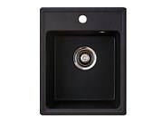 Chiuveta X Granit Quadro 40 negru400 x 500 mm, sifon 90 mm, granit_1