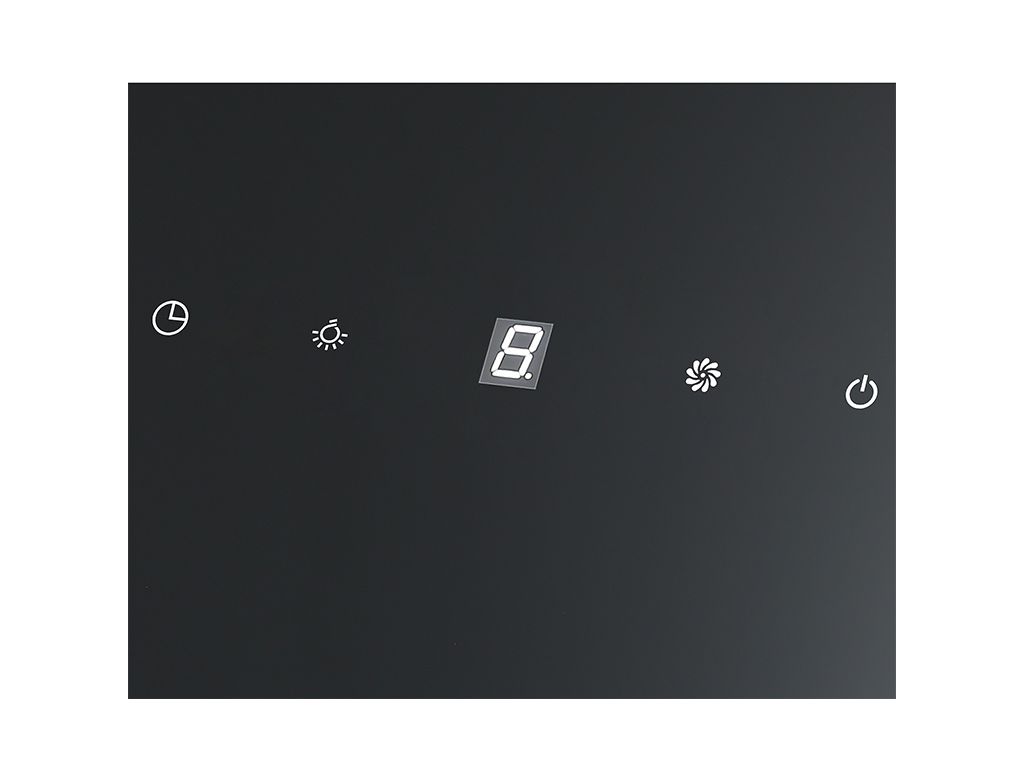 Hota decorativa Tesla DD600AXB, 60cm, Inox/Sticla1 motor DC 75W, 630m3/h, display LED