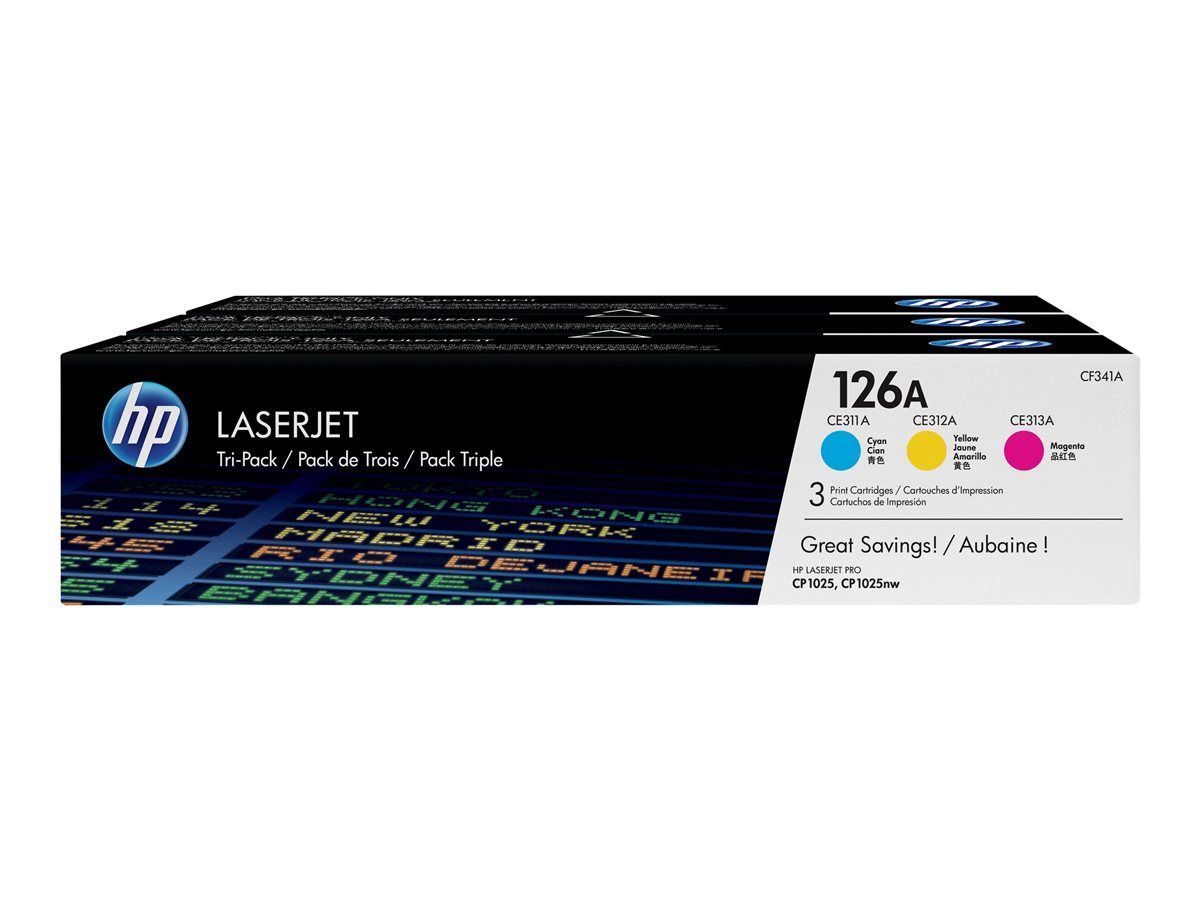 Toner HP LaserJet Pro 100 Color CF341A Color Tri-Pack Cyan/ Yellow/ Magenta_1