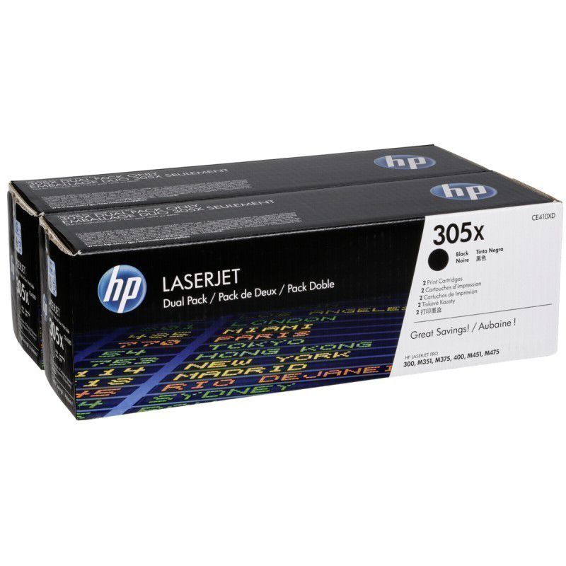 HP CE410XD Toner HP 305X negru x2 Color LaserJet M351/M451/M375/M475_1