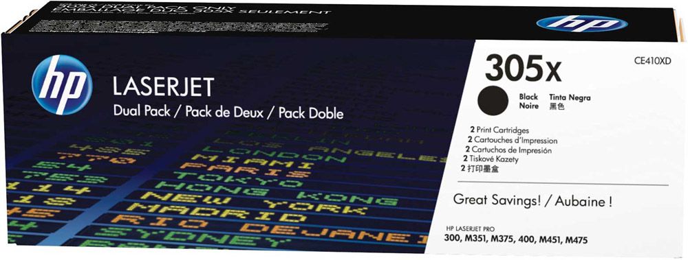 HP CE410XD Toner HP 305X negru x2 Color LaserJet M351/M451/M375/M475_5