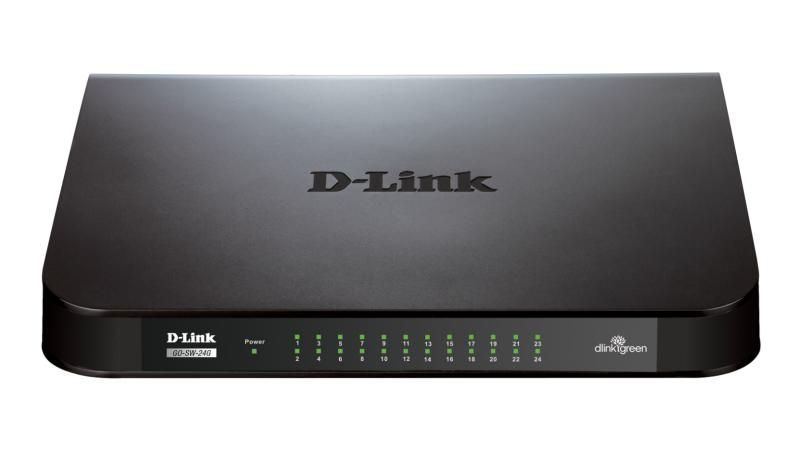 SWITCH D-LINK 24 porturi Gigabit, carcasa metal,  GO-SW-24G  (include timbru verde 1.5 lei)