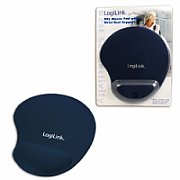 MousePAD LOGILINK, cauciuc si gel, 300 x 220 x 3 mm, albastru, 