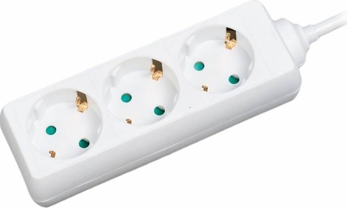 PRELUNGITOR LOGILINK, Schuko x 3, conectare prin Schuko (T), cablu 1.4 m, 16 A, protectie copii, alb,  LPS205  (include TV 0.75 lei)
