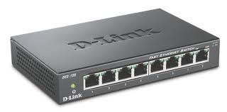 D-Link DES-108 network switch Unmanaged Fast Ethernet (10/100) Black