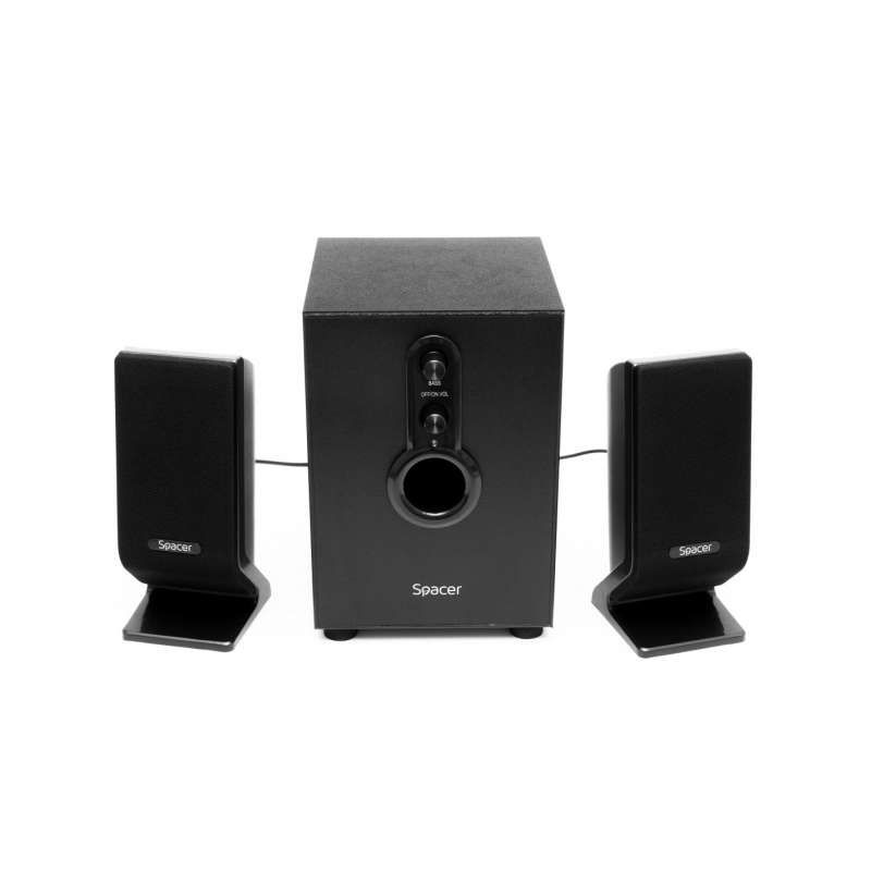 BOXE SPACER 2.1, RMS: 11W (2 x 3W + 5W), control volum, bass, 220V alimentare, black,  SPB-2200  (include TV 3 lei)  261900